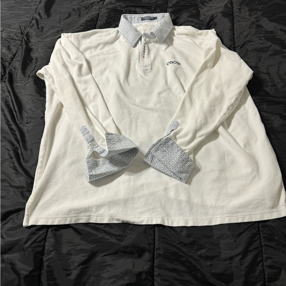 PreOwned COOGI 4xl Long sleeve cotton polo with French cuffs​ 58# - Picture 2 of 13